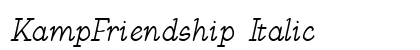 KampFriendship Italic Preview