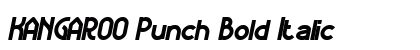 KANGAROO Punch Bold Italic Preview