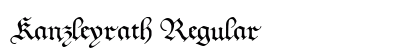 Kanzleyrath Regular preview
