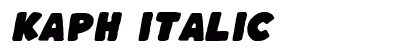 Kaph Italic Preview