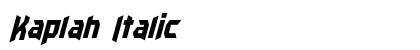 Kaplah Italic Preview