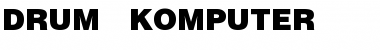 Drum Komputer Regular Font