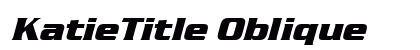 KatieTitle Oblique Preview