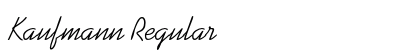 Kaufmann Regular Preview
