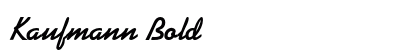 Kaufmann Bold preview