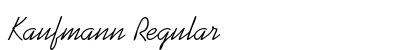 Kaufmann Regular Preview