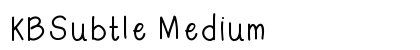 KBSubtle Medium preview