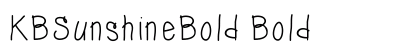 KBSunshineBold Bold preview