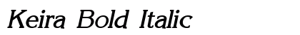 Keira Bold Italic Preview