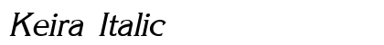 Keira Italic preview