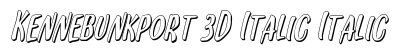 Kennebunkport 3D Italic Italic preview