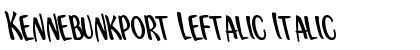 Kennebunkport Leftalic Italic preview