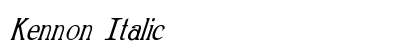 Kennon Italic preview