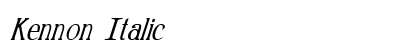 Kennon Italic preview