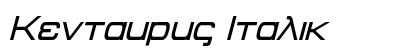 Kentaurus Italic preview