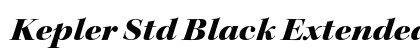 Kepler Std Black Extended Italic Display Preview