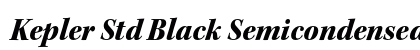 Kepler Std Black Semicondensed Italic Subhead Preview