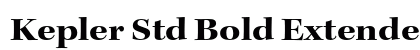 Kepler Std Bold Extended Subhead Preview