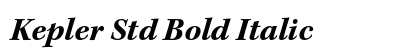 Kepler Std Bold Italic Preview