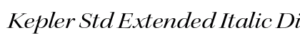 Kepler Std Extended Italic Display Preview