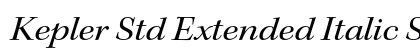 Kepler Std Extended Italic Subhead Preview