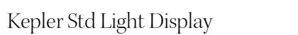 Kepler Std Light Display Preview