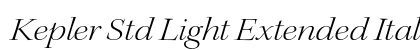 Kepler Std Light Extended Italic Display Preview
