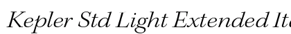 Kepler Std Light Extended Italic Subhead Preview
