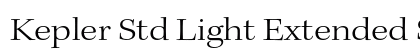 Kepler Std Light Extended Subhead Preview