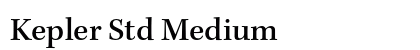 Kepler Std Medium preview
