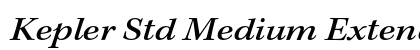Kepler Std Medium Extended Italic Preview