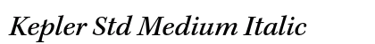 Kepler Std Medium Italic Preview