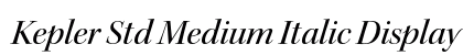 Kepler Std Medium Italic Display Preview