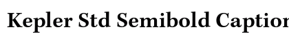 Kepler Std Semibold Caption preview