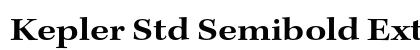 Kepler Std Semibold Extended Preview