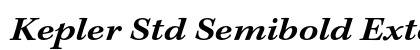 Kepler Std Semibold Extended Italic Caption Preview