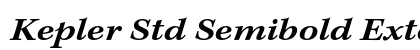 Kepler Std Semibold Extended Italic Caption Preview