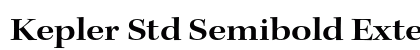 Kepler Std Semibold Extended Subhead Preview