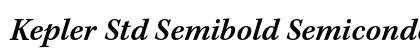 Kepler Std Semibold Semicondensed Italic Caption Preview