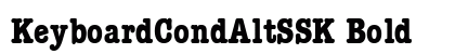 KeyboardCondAltSSK Bold preview