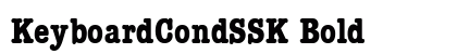 KeyboardCondSSK Bold preview