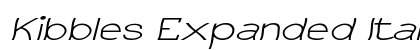 Kibbles Expanded Italic Preview
