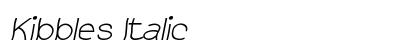 Kibbles Italic Preview