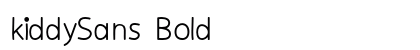 kiddySans Bold preview