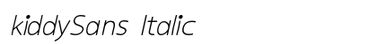 kiddySans Italic Preview