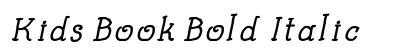 Kids Book Bold Italic Preview