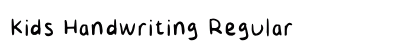 Kids Handwriting Regular preview