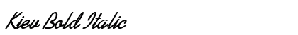 Kiev Bold Italic Preview
