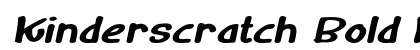 Kinderscratch Bold Italic Preview