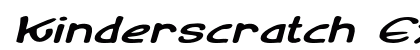 Kinderscratch Expanded Italic Preview